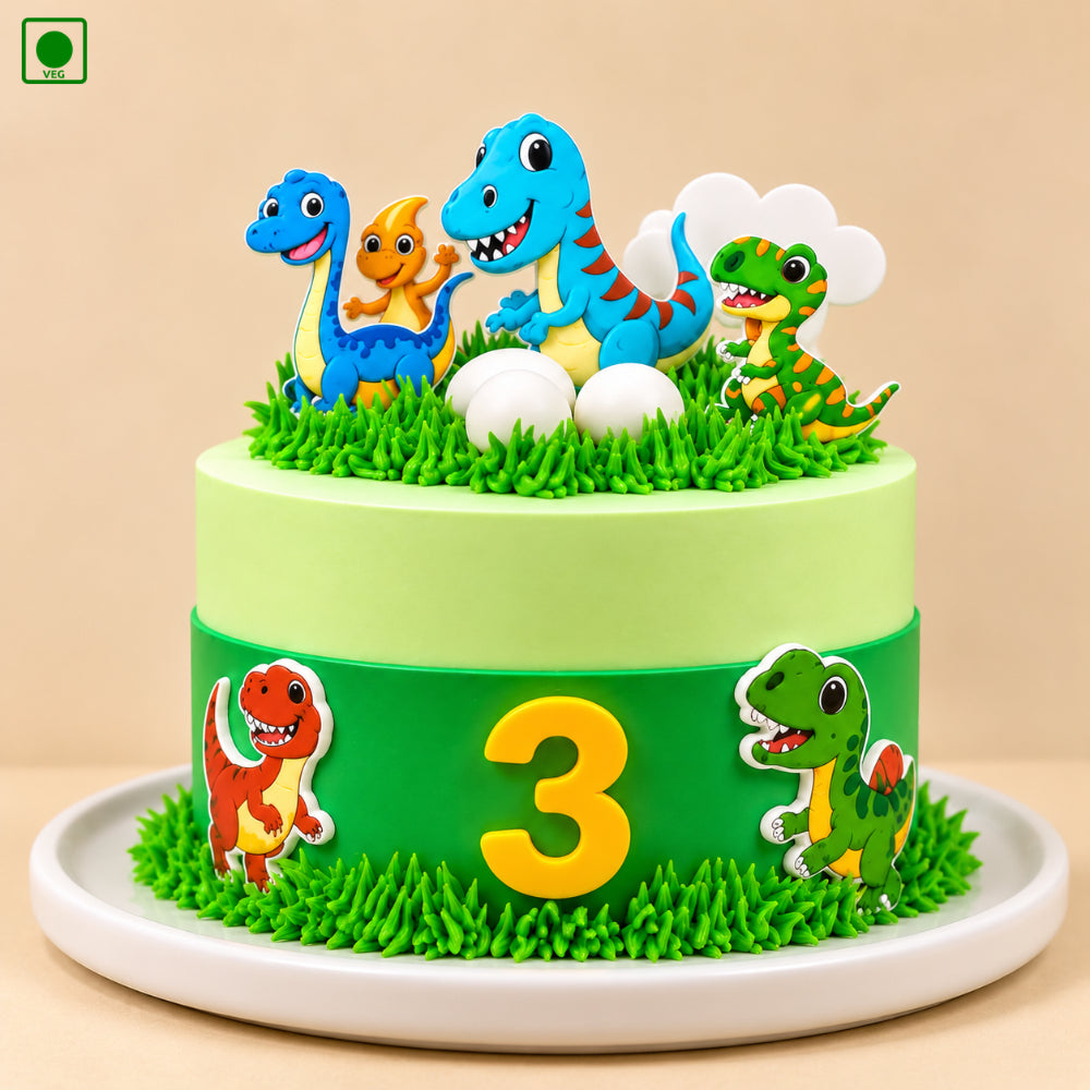 Dinosaur Egg Theme Cake