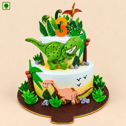 Dinosaurs Theme Cake