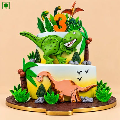 Dinosaurs Theme Cake
