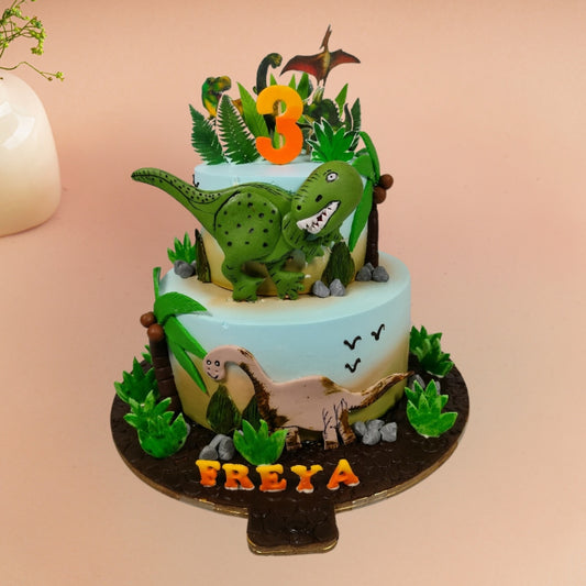 Dinosaurs Theme Cake – Gurgaon & Delhi NCR | Cakofy