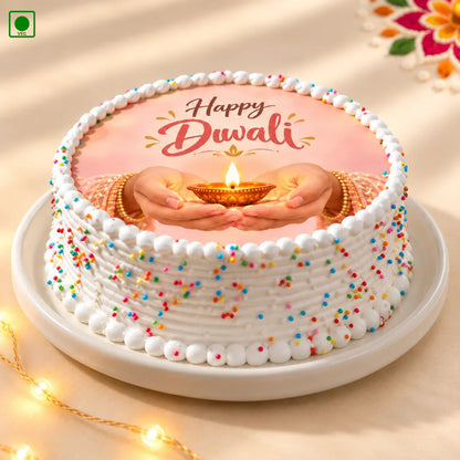 Diwali Diya Blessings Cake - Gurgaon, Delhi & Noida