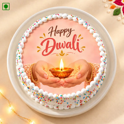 Diwali Diya Blessings Cake - Gurgaon, Delhi & Noida