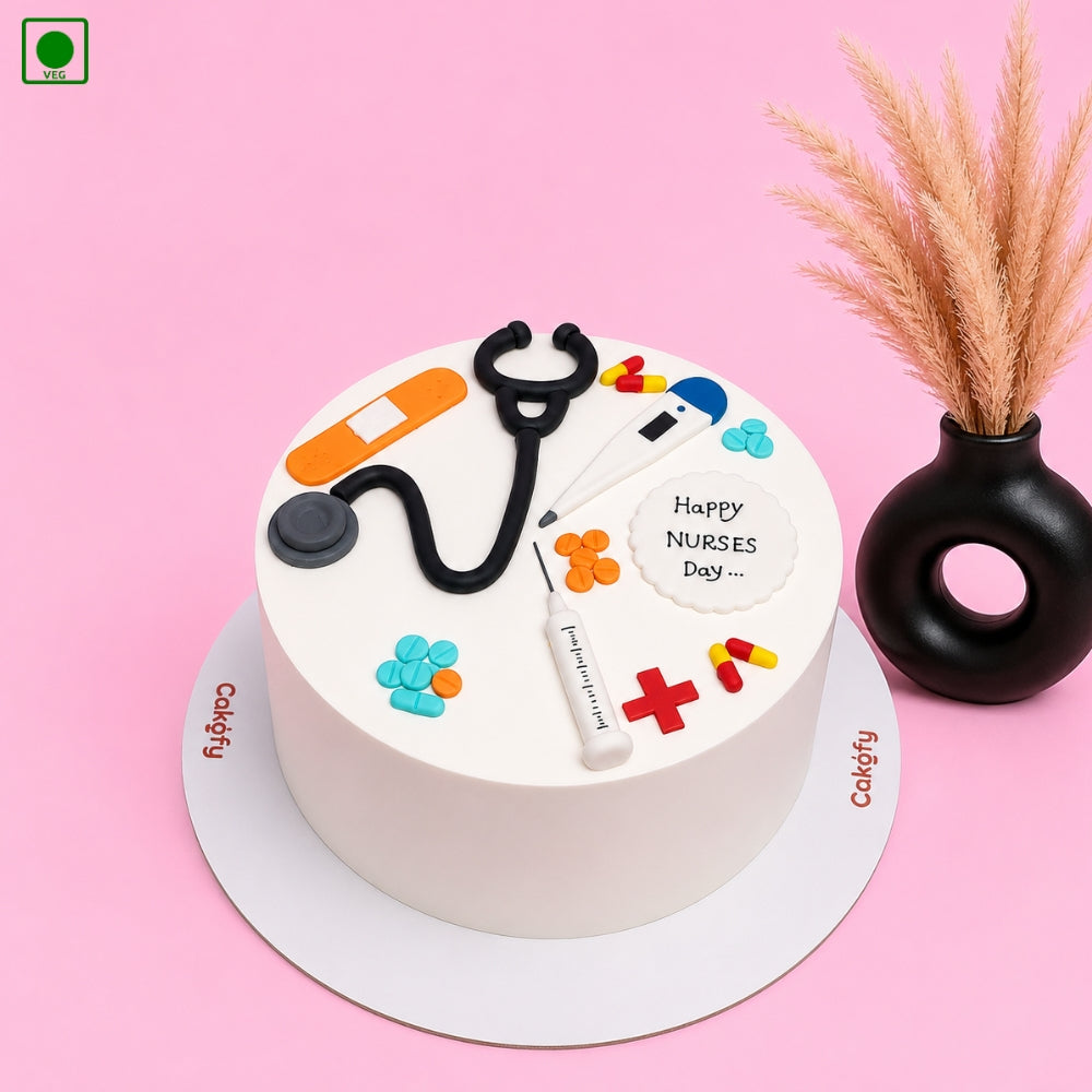 Doctor & Nurse Theme Cake - Gurgaon & Delhi NCR | Cakofy