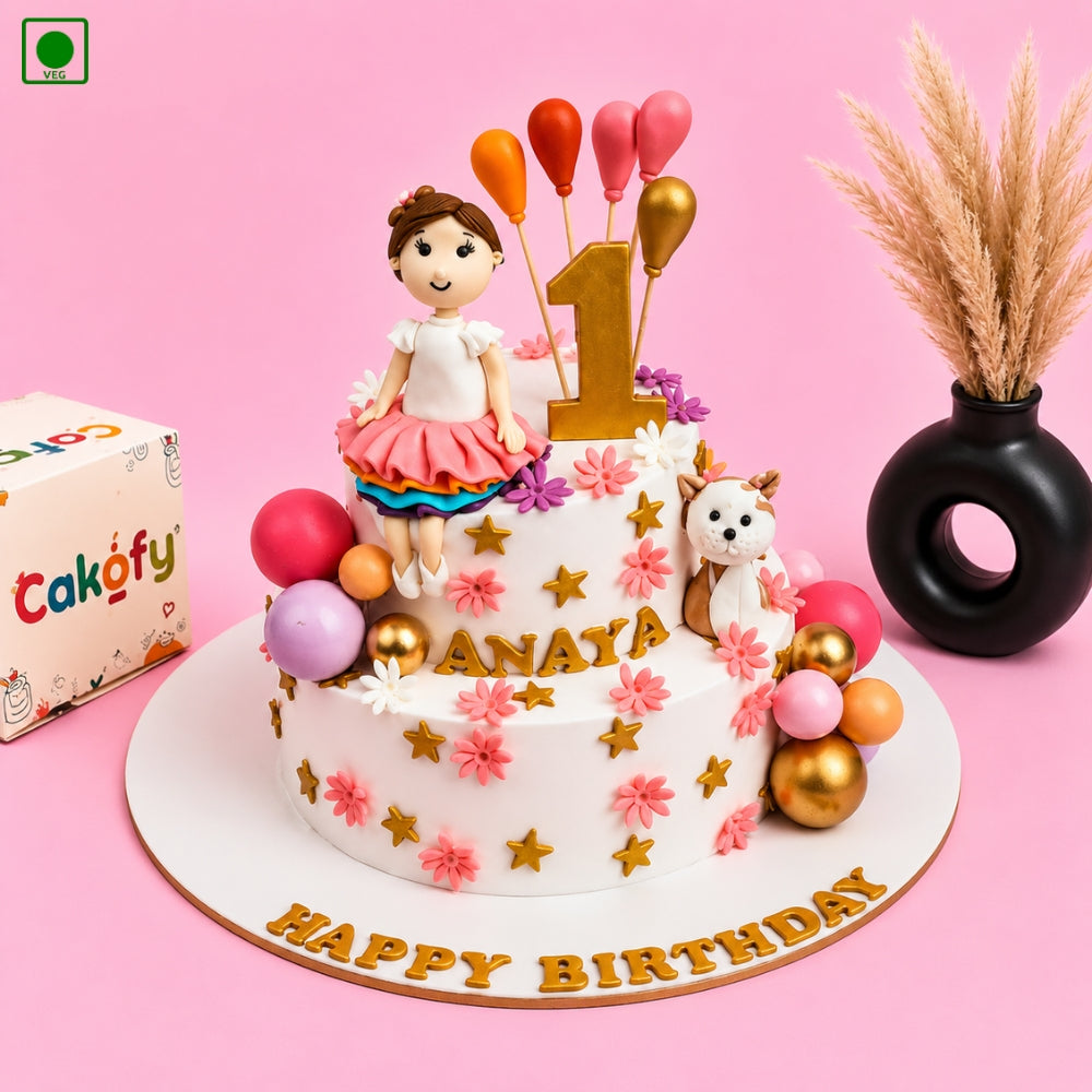 Doll Celebration Birthday Cake – Gurgaon, Delhi & Noida