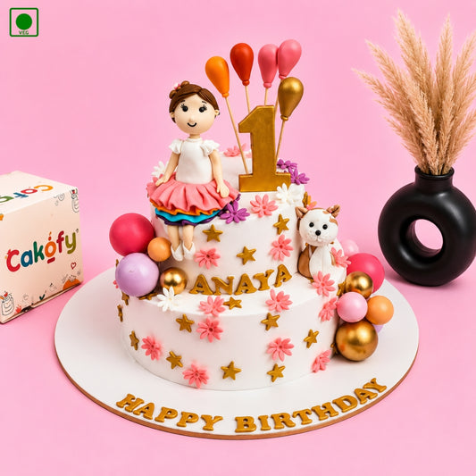 Doll Celebration Birthday Cake – Gurgaon, Delhi & Noida