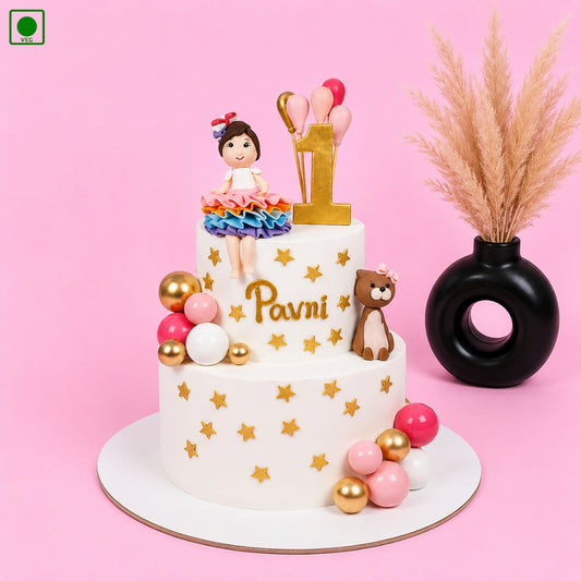 Doll Star Theme Designer Cake – Gurgaon, Delhi & Noida