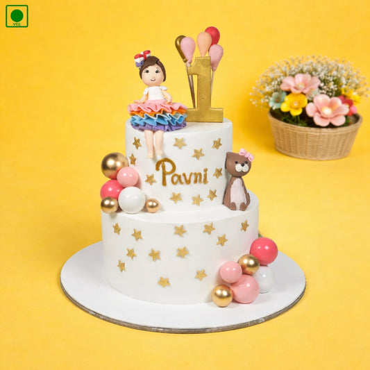 Doll Star Theme Designer Cake – Gurgaon & Delhi NCR | Cakofy
