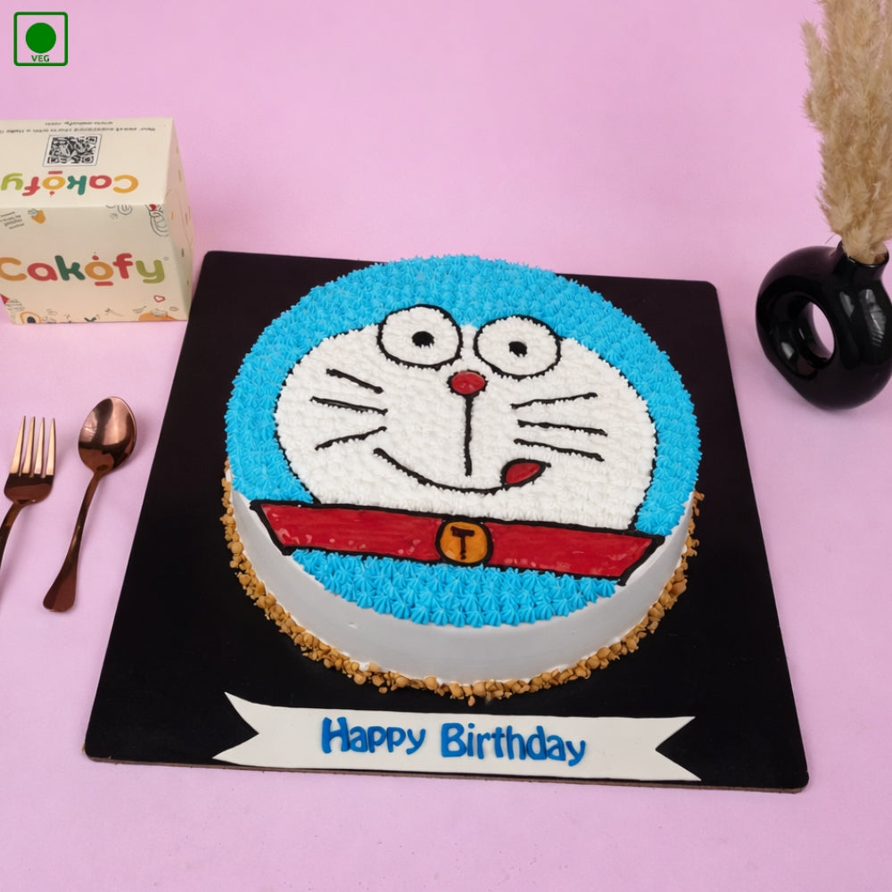 Doraemon Face Designer Cake - Gurgaon & Delhi NCR | Cakofy