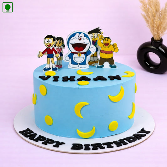 Doraemon Kids Theme Cake - Gurgaon & Delhi NCR | Cakofy