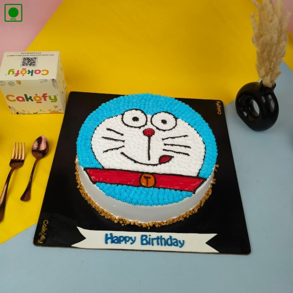 Doraemon Face Designer Cake - Gurgaon & Delhi NCR | Cakofy
