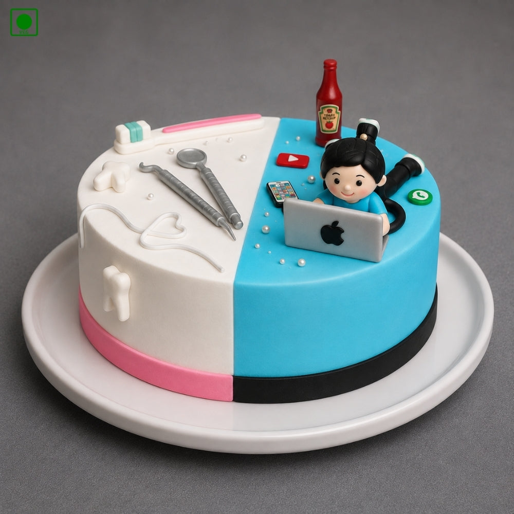  Dual Profession Celebration Cake - Gurgaon, Delhi & Noida