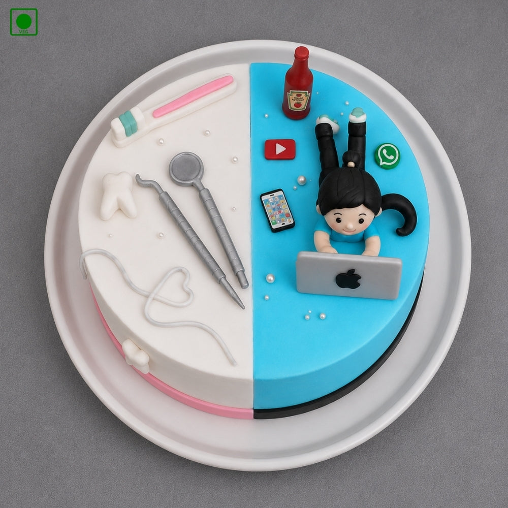  Dual Profession Celebration Cake - Gurgaon, Delhi & Noida