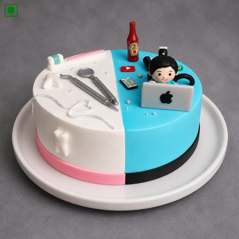  Dual Profession Celebration Cake - Gurgaon, Delhi & Noida