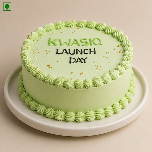 Elegant Green Cream Cake - Gurgaon, Delhi & Noida