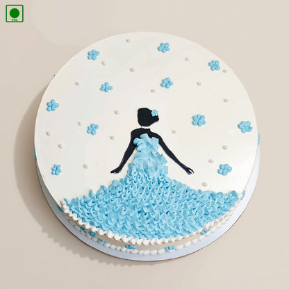 Elegant Princess Gown Cake – Gurgaon, Delhi & Noida