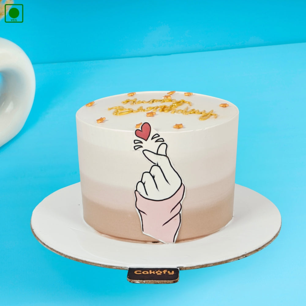 Elegant Ombre Love Cake - Gurgaon & Delhi NCR | Cakofy