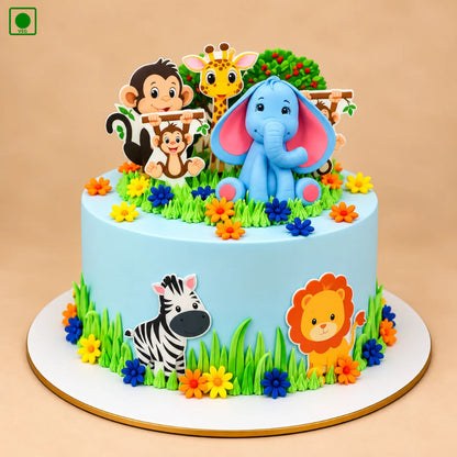 Elephant Jungle Family Cake