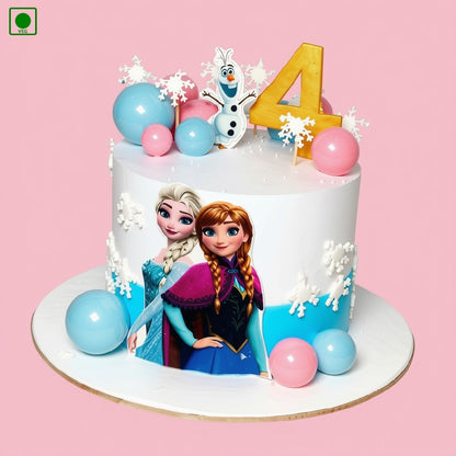 Elsa Anna Frozen Theme Cake – Gurgaon, Delhi & Noida
