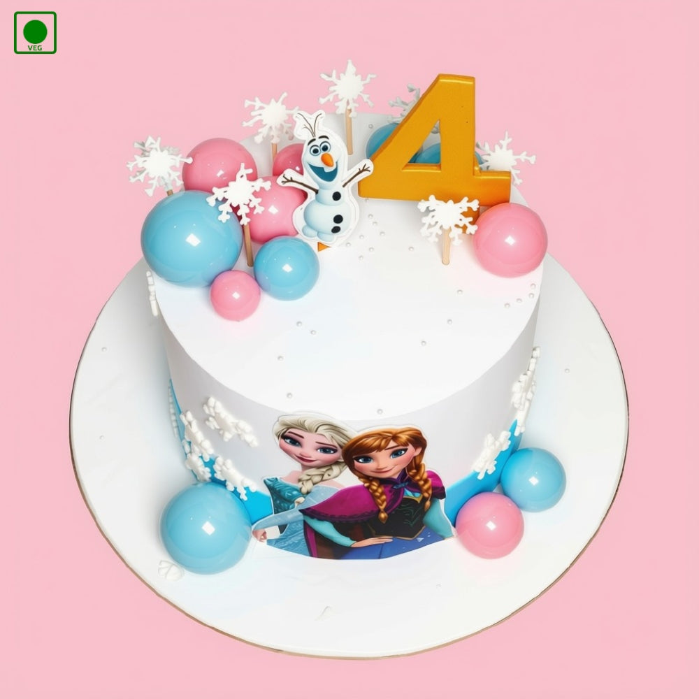 Elsa Anna Frozen Theme Cake – Gurgaon, Delhi & Noida
