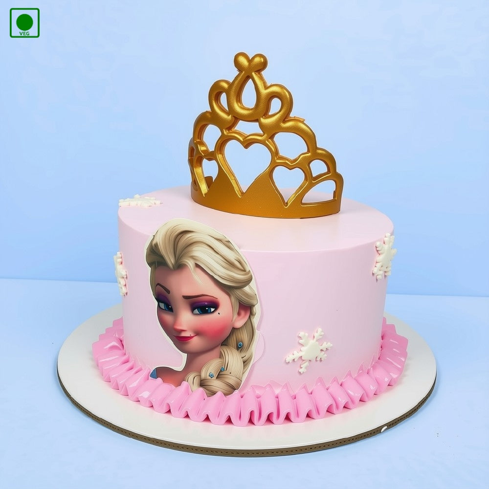 Elsa Crown Cake – Gurgaon, Delhi & Noida