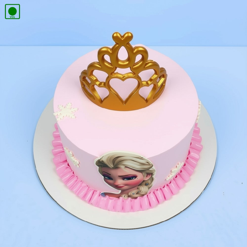 Elsa Crown Cake – Gurgaon, Delhi & Noida