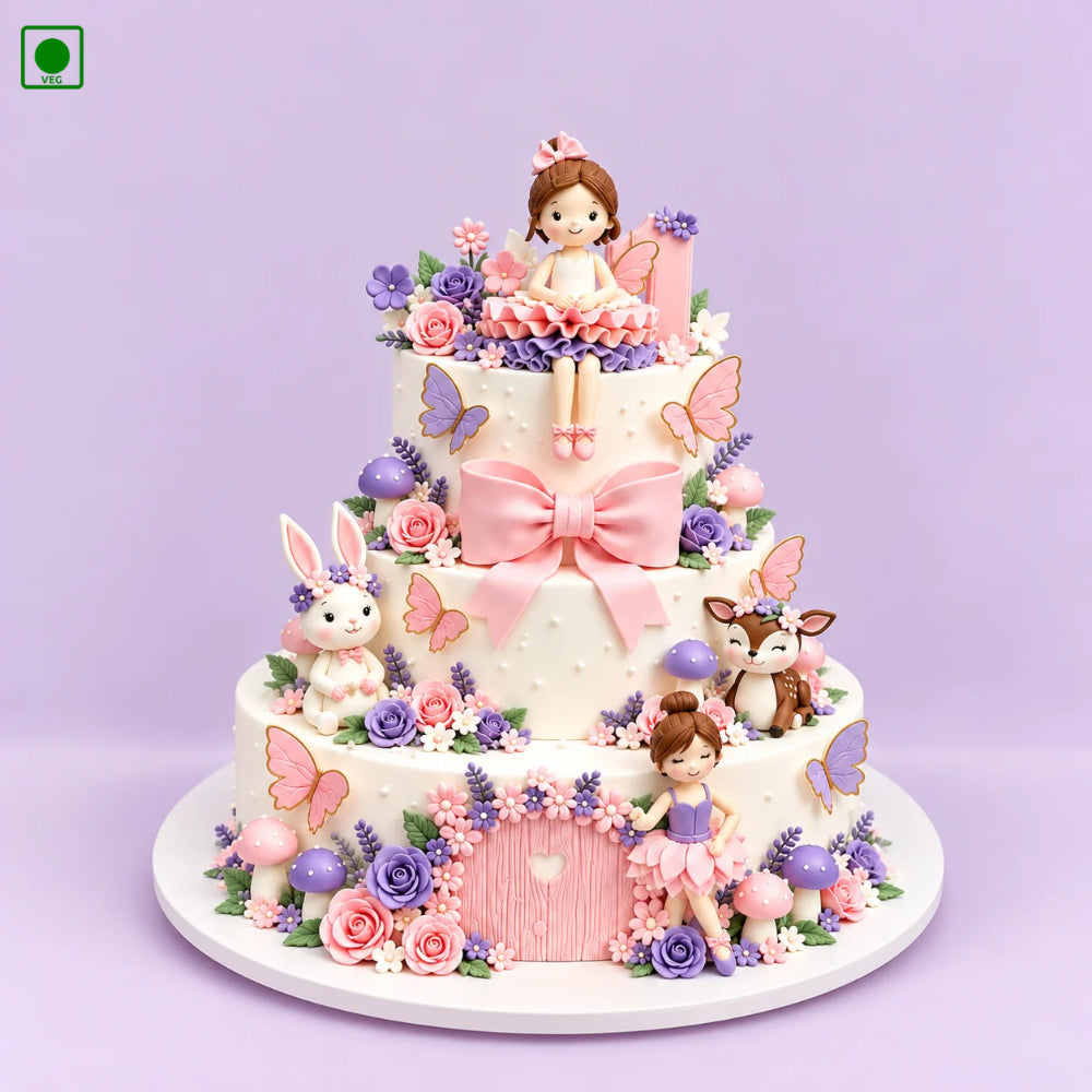 Enchanted Fairy Garden Cake – Gurgaon, Delhi & Noida