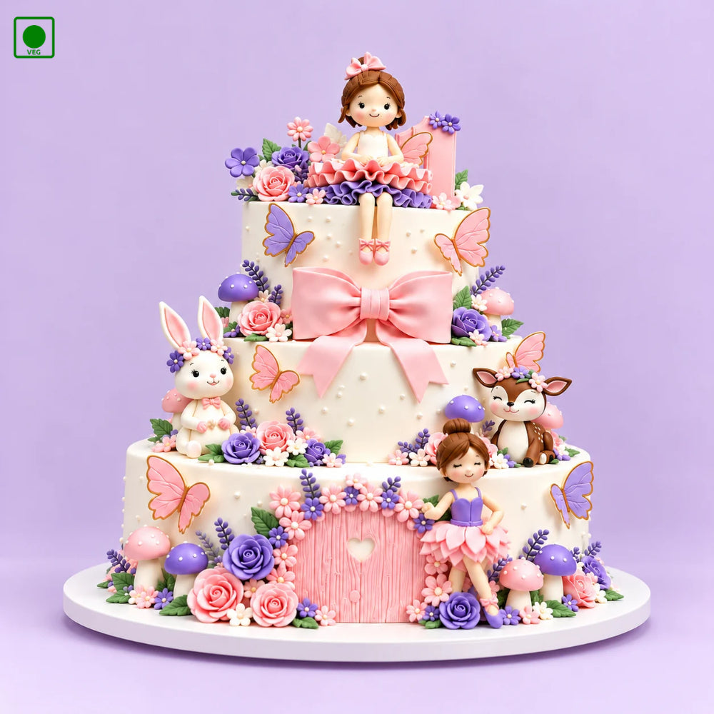 Enchanted Fairy Garden Cake – Gurgaon, Delhi & Noida