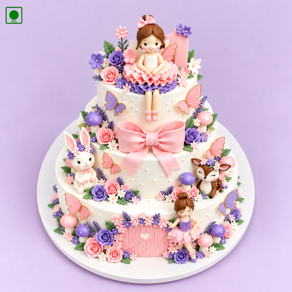 Enchanted Fairy Garden Cake – Gurgaon, Delhi & Noida