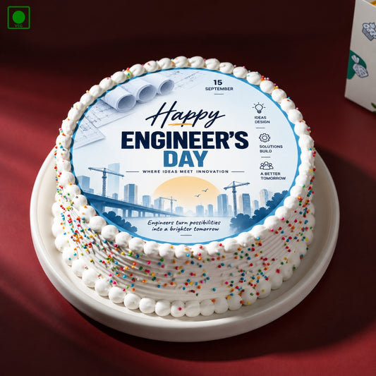 Engineers Day Blueprint Cakes - Gurgaon, Delhi & Noida