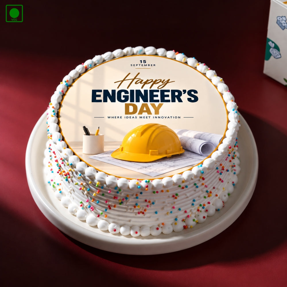 Engineers Day Poster Cake - Gurgaon, Delhi & Noida