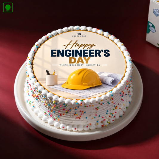 Engineers Day Poster Cake - Gurgaon, Delhi & Noida