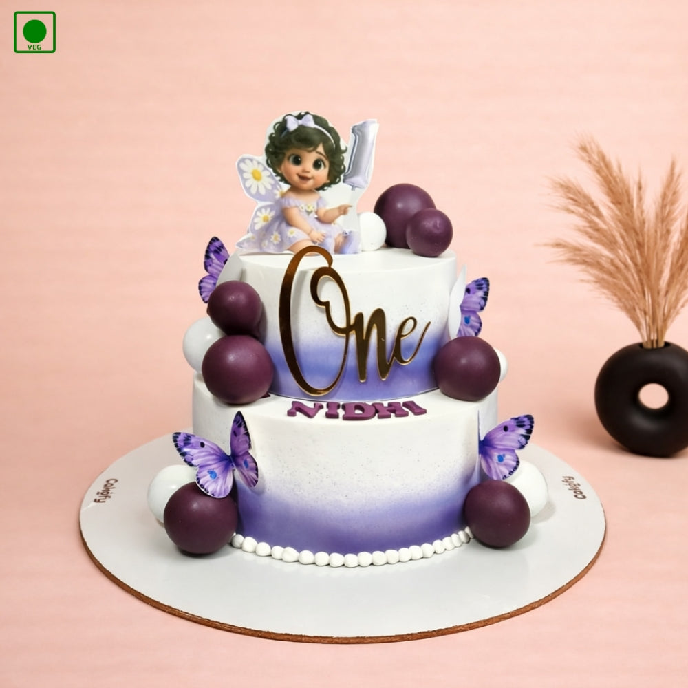Fairy Butterfly Cake - Gurgaon, Delhi & Noida