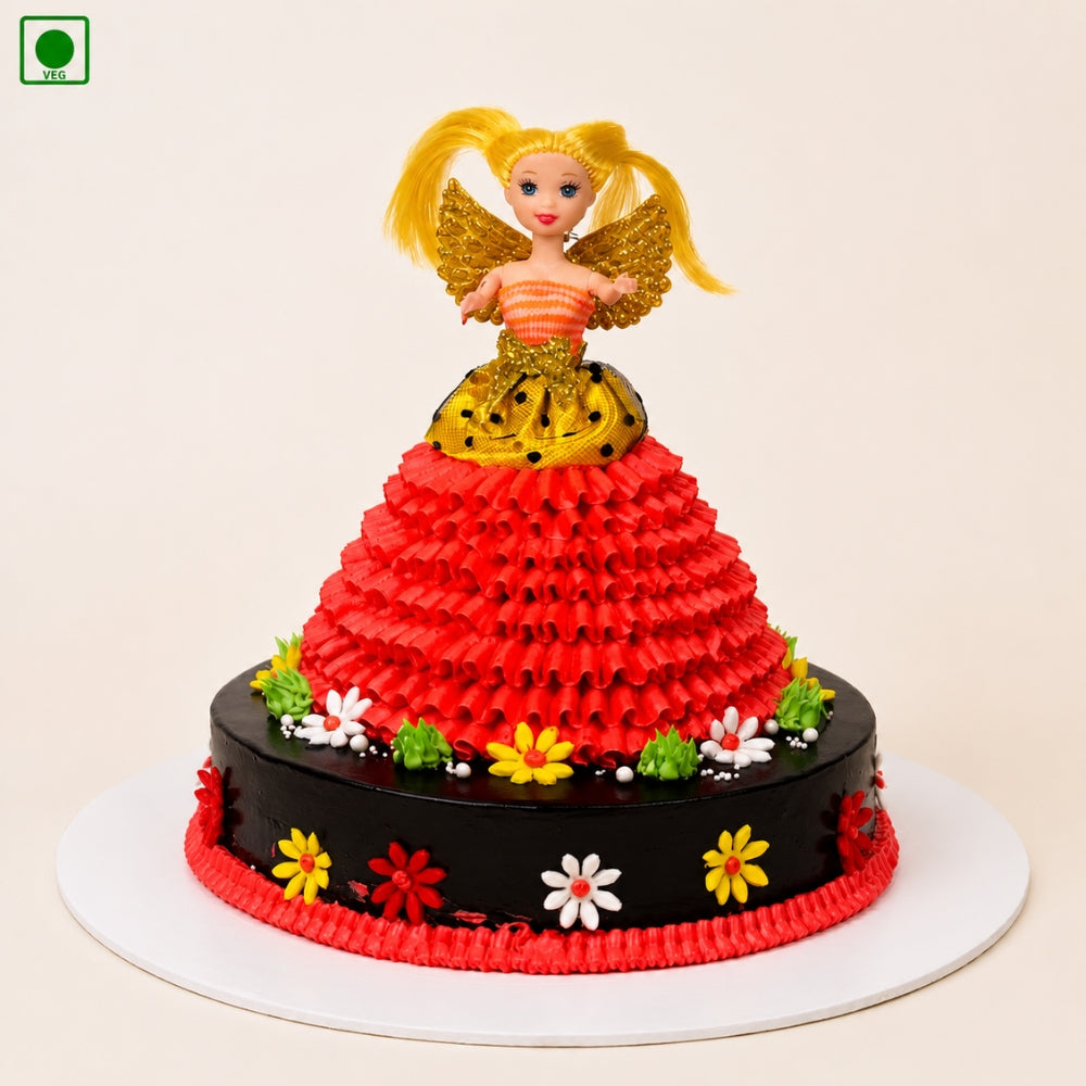 Fairy Doll Dress Cake – Gurgaon, Delhi & Noida