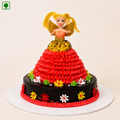 Fairy Doll Dress Cake – Gurgaon, Delhi & Noida