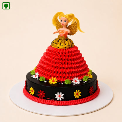 Fairy Doll Dress Cake – Gurgaon, Delhi & Noida