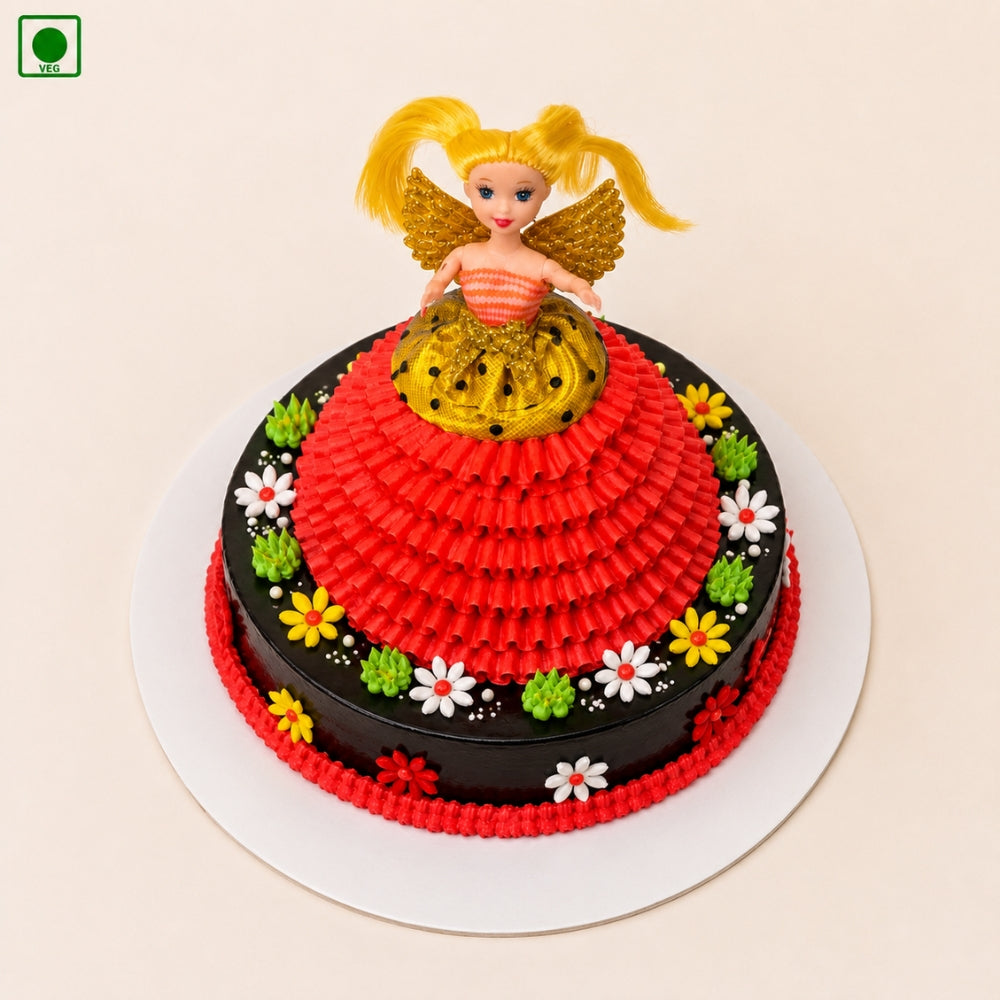 Fairy Doll Dress Cake – Gurgaon, Delhi & Noida