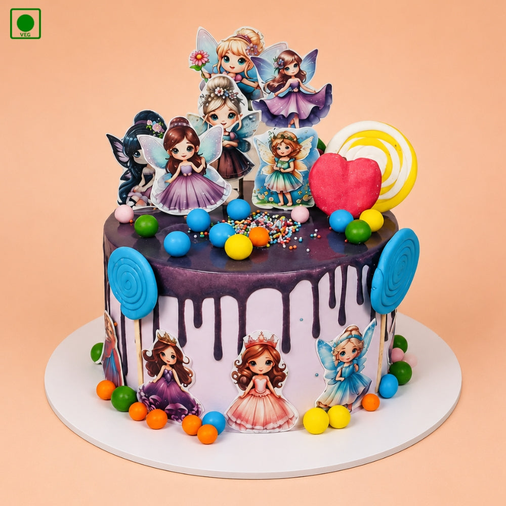 Fairy Princess Drip Theme Cake – Gurgaon, Delhi & Noida