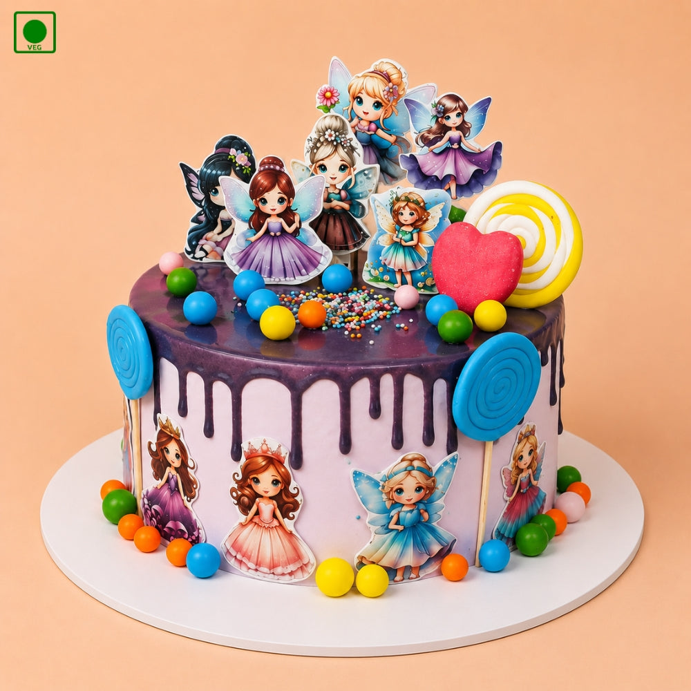 Fairy Princess Drip Theme Cake – Gurgaon, Delhi & Noida