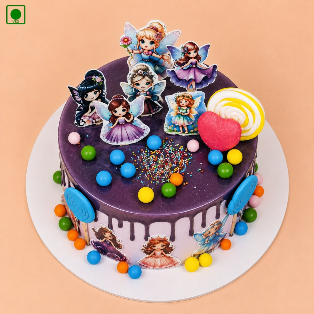 Fairy Princess Drip Theme Cake – Gurgaon, Delhi & Noida