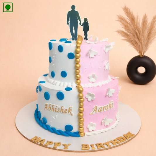 Father-Daughter Bond Cake - Gurgaon, Delhi & Noida