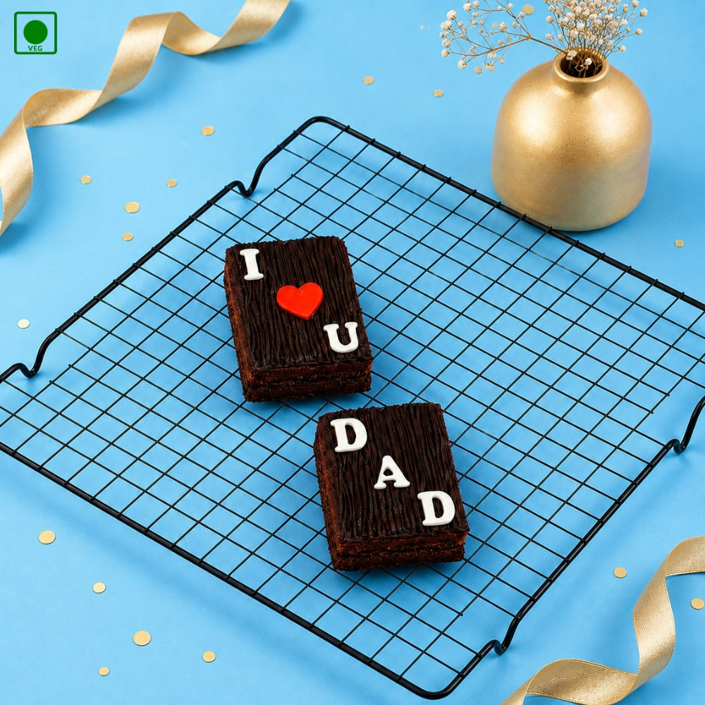 Father's Day Brownie Duo Box - Gurgaon, Delhi & Noida