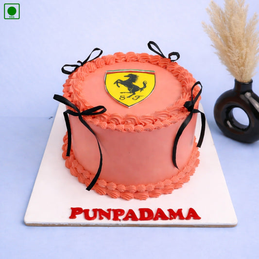 Ferrari Logo Theme Cake - Gurgaon & Delhi NCR | Cakofy