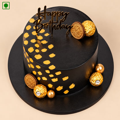 Chocolate Ferrero Birthday Cake - Gurgaon, Delhi & Noida