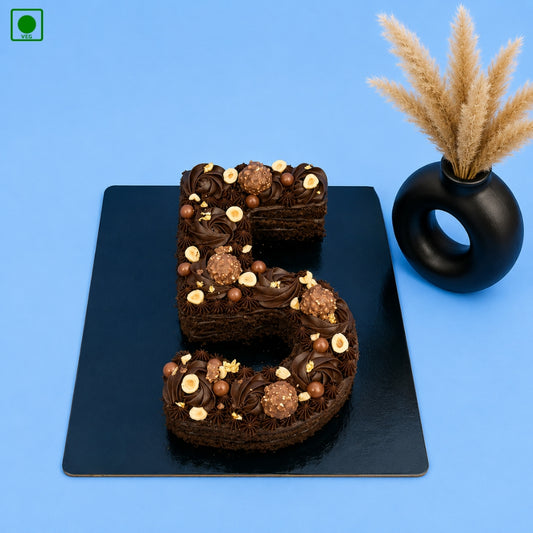 Ferrero Rocher Number Five Cake - Gurgaon, Delhi & Noida
