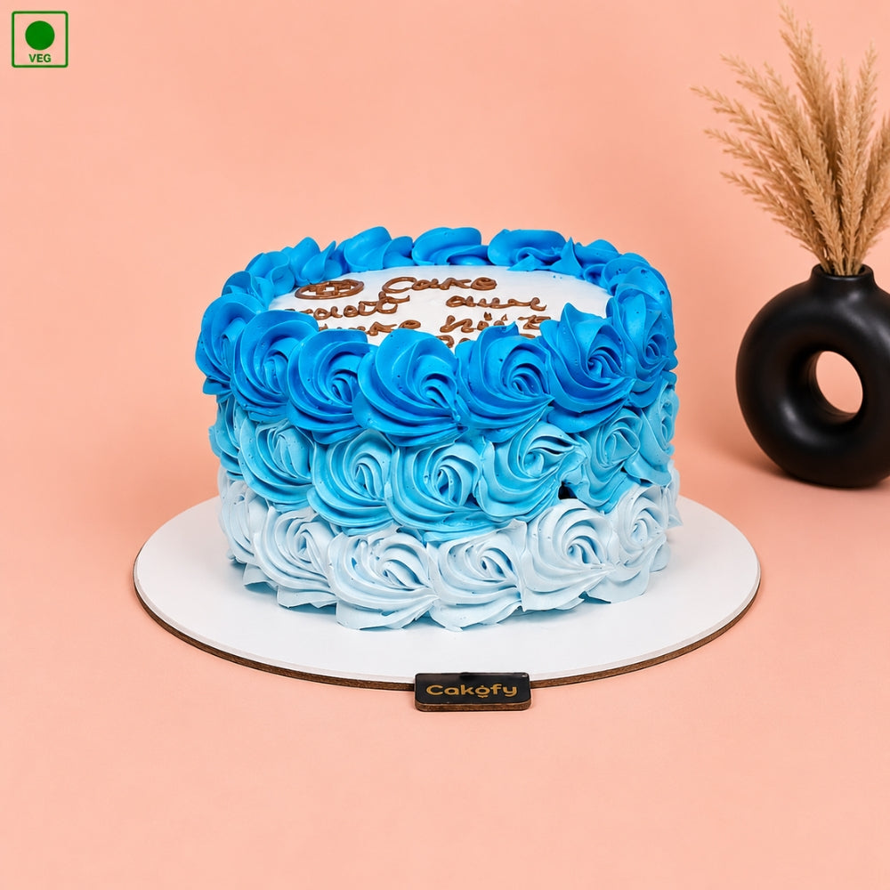 Floral Ombre Cake - Gurgaon, Delhi & Noida
