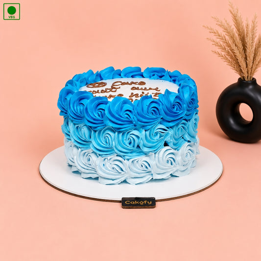 Floral Ombre Cake - Gurgaon, Delhi & Noida