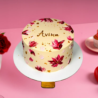 Floral Paint Cake
