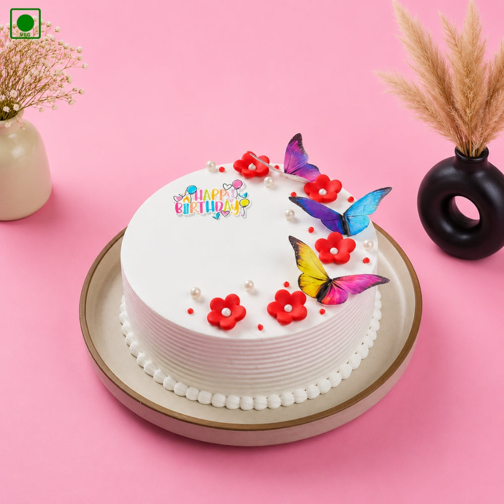 Flower Birthday Special Cake - Gurgaon, Delhi & Noida
