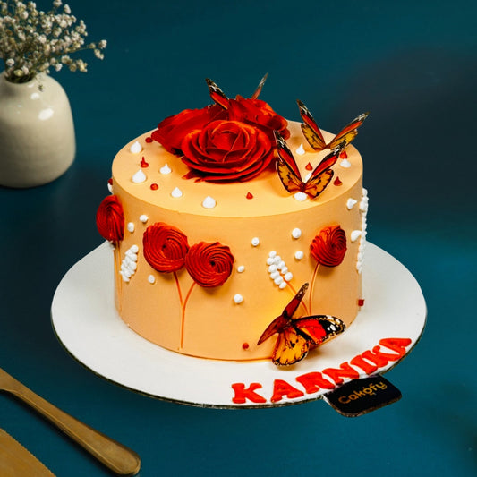 Flower Butterfly Cake - Gurgaon & Delhi NCR | Cakofy