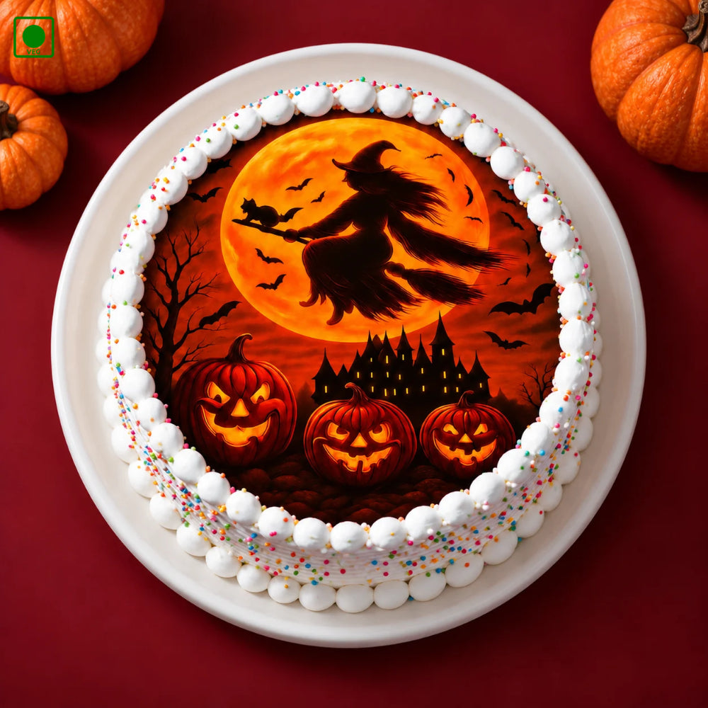 Flying Witch Photo Cake - Gurgaon, Delhi & Noida
